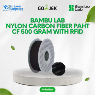 Bambulab Nylon Carbon Fiber PAHT CF 500 Gram 3D Filament with RFID